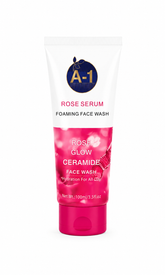 A-1 Rose Serum Foaming Face Wash | Rose Glow Ceramide Formula | All-Day Hydration | 100ml