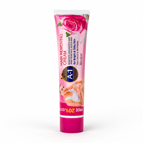 A-1 Rose Hair Removing Cream – Bright & Silky Skin, 120ml