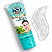 A-1 Aloe Vera Glowing Face Wash – Oil Control, Exfoliating & Clarifying (100ml) thumbnail 2