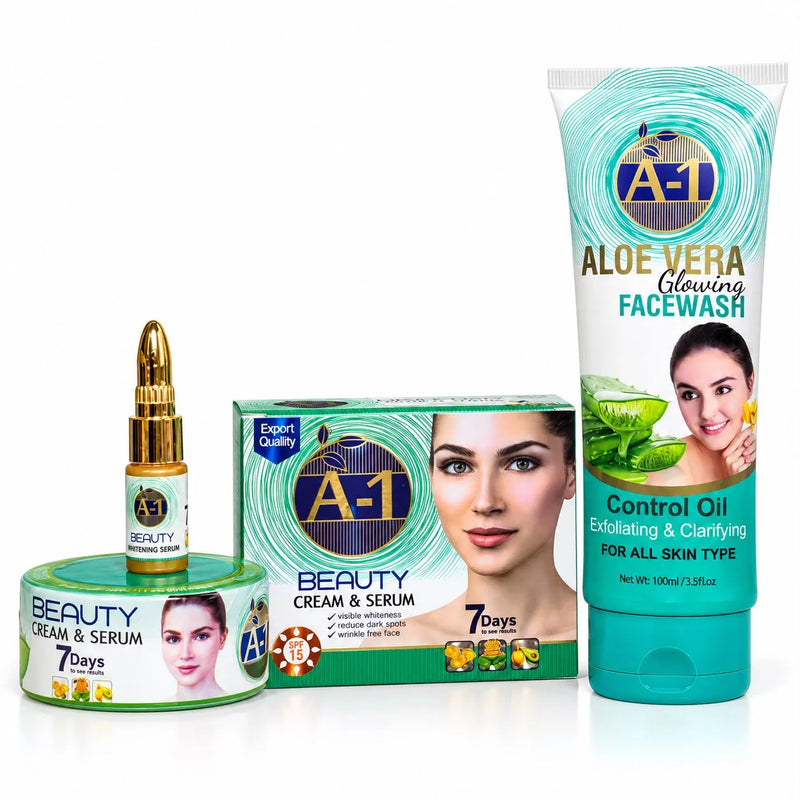A-1 Whitening Combo Deal – Cream& Face Wash