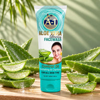 A-1 Aloe Vera Glowing Face Wash – Oil Control, Exfoliating & Clarifying (100ml) thumbnail 4
