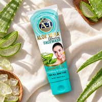 A-1 Aloe Vera Glowing Face Wash – Oil Control, Exfoliating & Clarifying (100ml) thumbnail 5