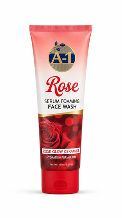 A-1 Rose Serum Foaming Face Wash | Rose Glow Ceramide Formula | All-Day Hydration | 100ml